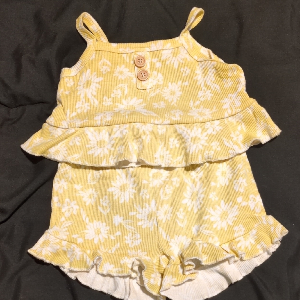 Rachel Zoe Yellow and White Kids Matching Set